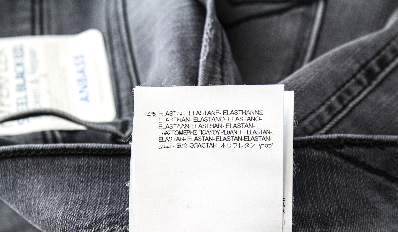 REPLAY W31/L36 Anbass pilki skalbti tamprūs medvilniniai aptempti džinsai