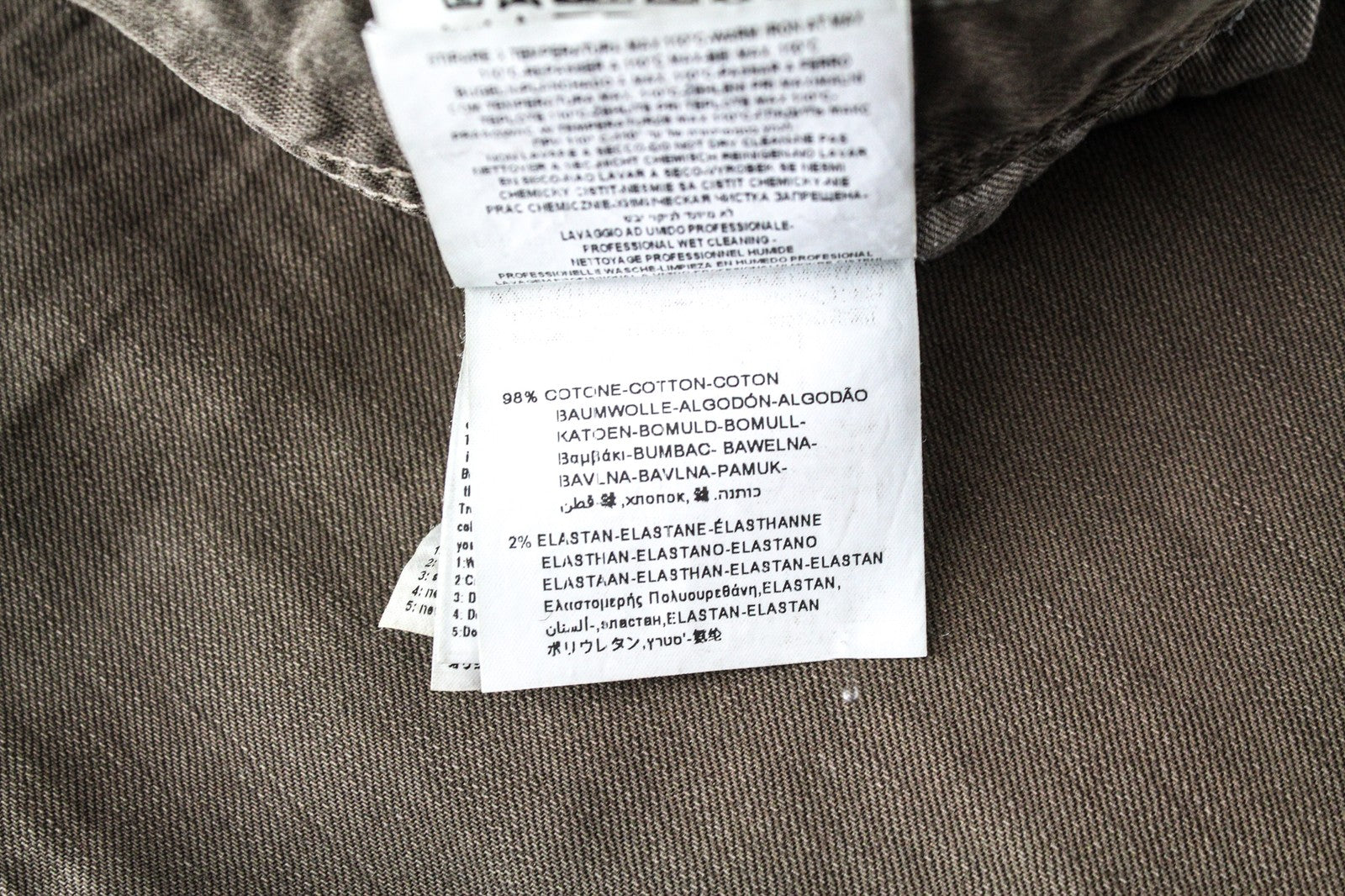 REPLAY Grover W30/L34 Straight Washed Brown Denim Stretch Cotton Fit Jeans