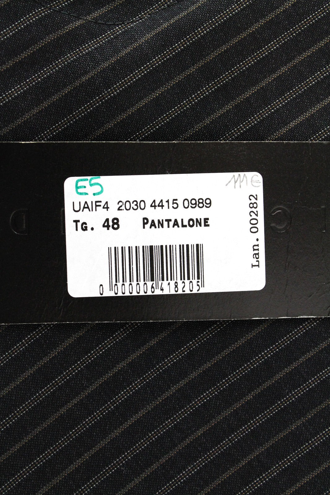 RICHMOND Men's Wool Trousers 48 Grey Striped Patterned Formal Classic Look