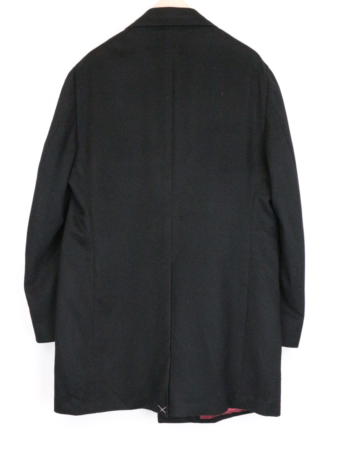 „SUITSUPPLY Vicenza“ vyriškas paltas, juodas, vilnonis, vieneilis, su pamušalu, UK48R 