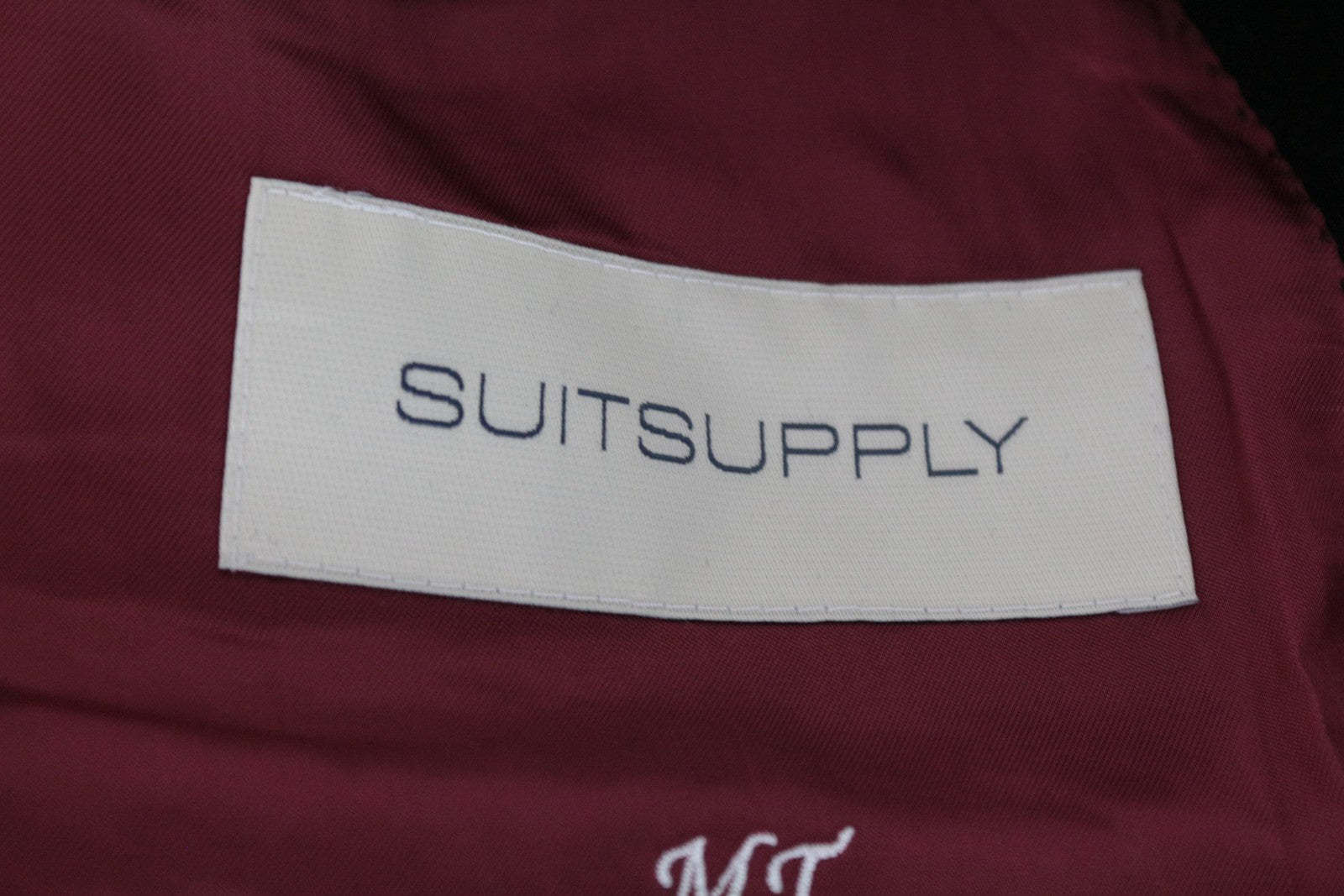 „SUITSUPPLY Vicenza“ vyriškas paltas, juodas, vilnonis, vieneilis, su pamušalu, UK48R 