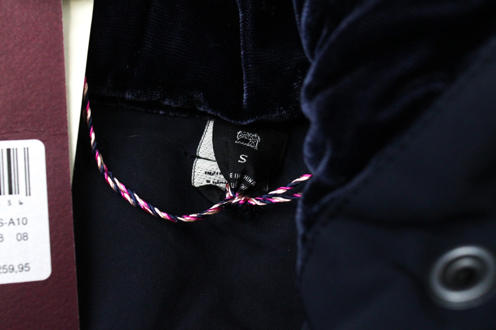 MAISON SCOTCH moteriška striukė S, mėlyna, su gobtuvu, pamušalu ir paminkštintu laisvalaikio viršutiniu drabužiu 