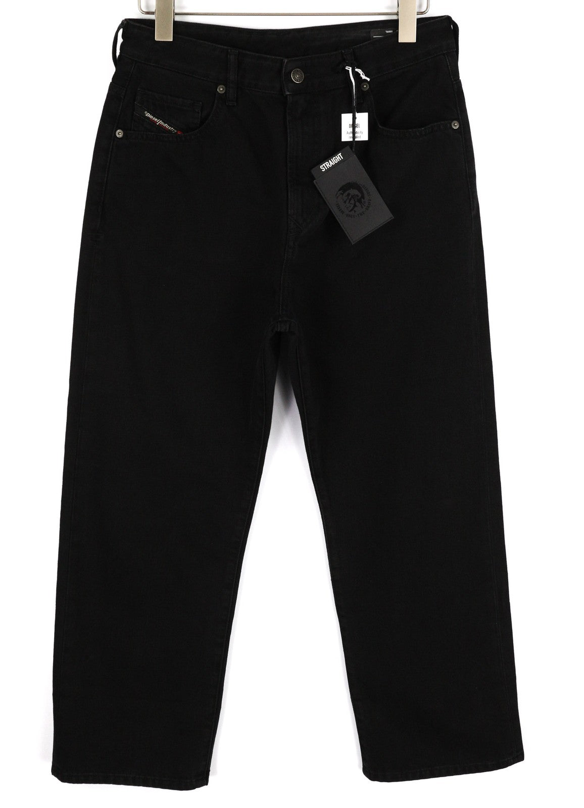 DIESEL D-Reggy 009RL moteriški džinsai W29/L30 įprasto juosmens tiesūs juodi RRP 150 € 