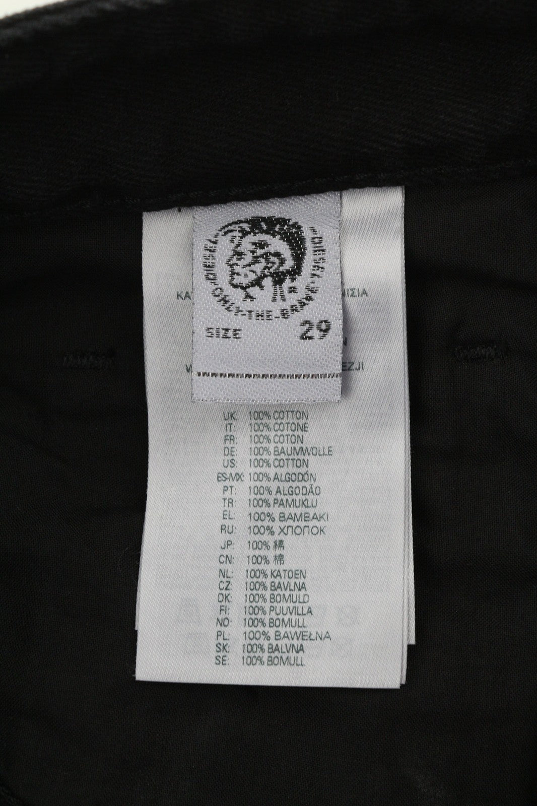 DIESEL D-Reggy 009RL moteriški džinsai W29/L30 įprasto juosmens tiesūs juodi RRP 150 € 