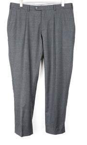 SUITSUPPLY UK44S Brescia Grey Wool Trousers Super 110's Pleated