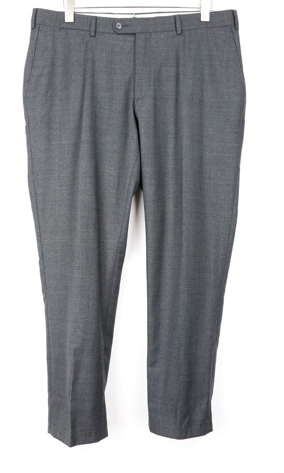 SUITSUPPLY UK44S Brescia Grey Wool Trousers Super 110's Pleated