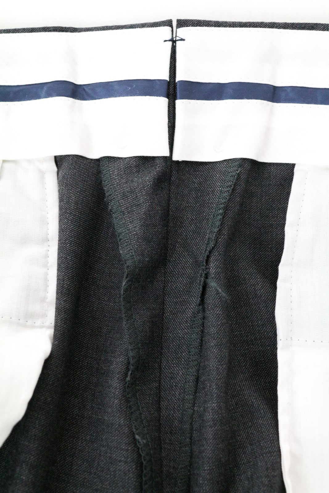 SUITSUPPLY UK44S Brescia Grey Wool Trousers Super 110's Pleated