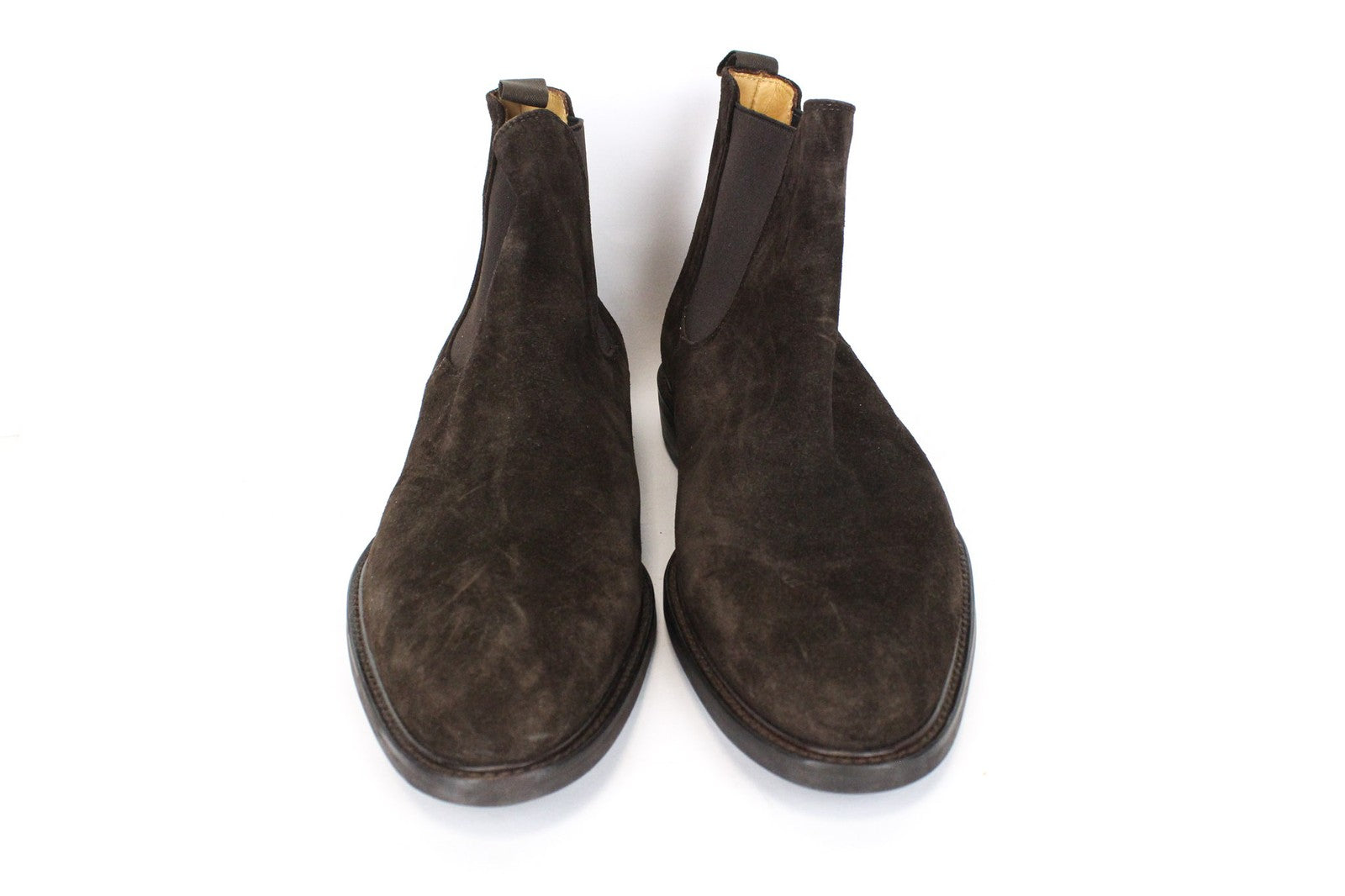 SUITSUPPLY EU44 vyriški rudi zomšiniai aukštakulniai bateliai rudeniui-pavasariui 