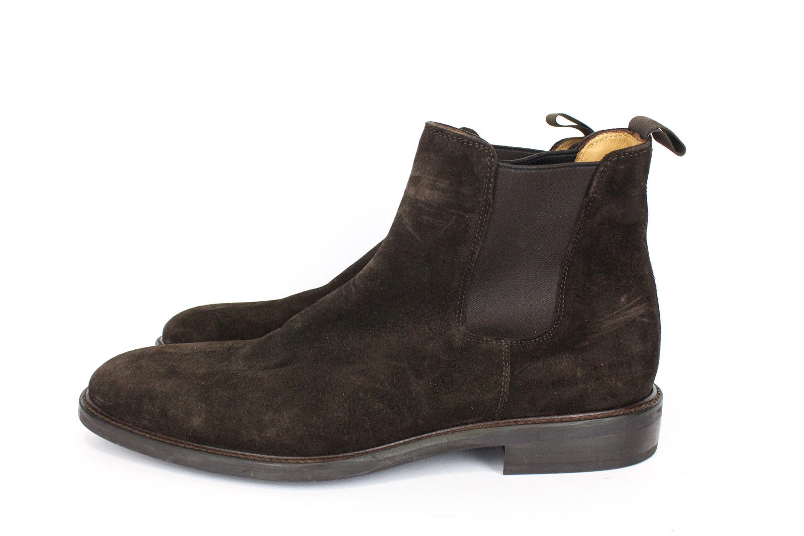 SUITSUPPLY EU44 vyriški rudi zomšiniai aukštakulniai bateliai rudeniui-pavasariui 