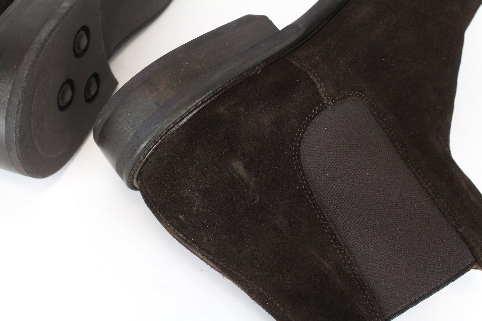 SUITSUPPLY EU44 vyriški rudi zomšiniai aukštakulniai bateliai rudeniui-pavasariui 