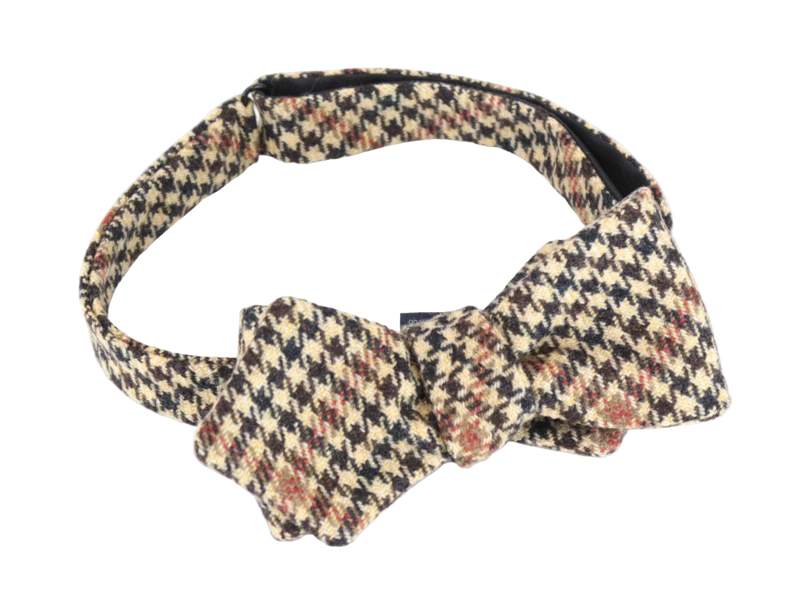 SUITSUPPLY Rudas vilnonis kašmyro varlytės formos OS raštuotas vyriškas surištas kaklaraištis 