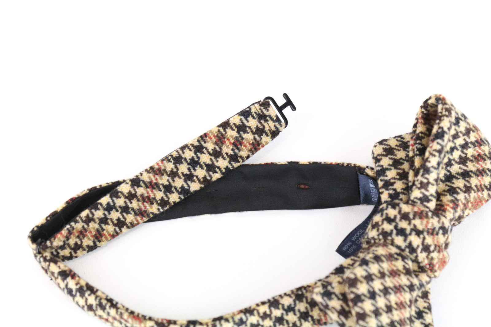 SUITSUPPLY Rudas vilnonis kašmyro varlytės formos OS raštuotas vyriškas surištas kaklaraištis 