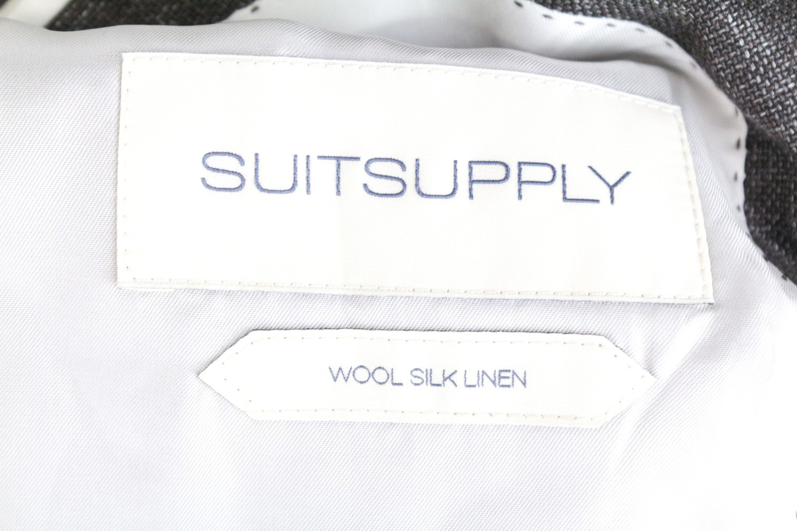 SUITSUPPLY Havana Patch UK36S Men's Slim Brown 2-Piece Linen Wool Suit