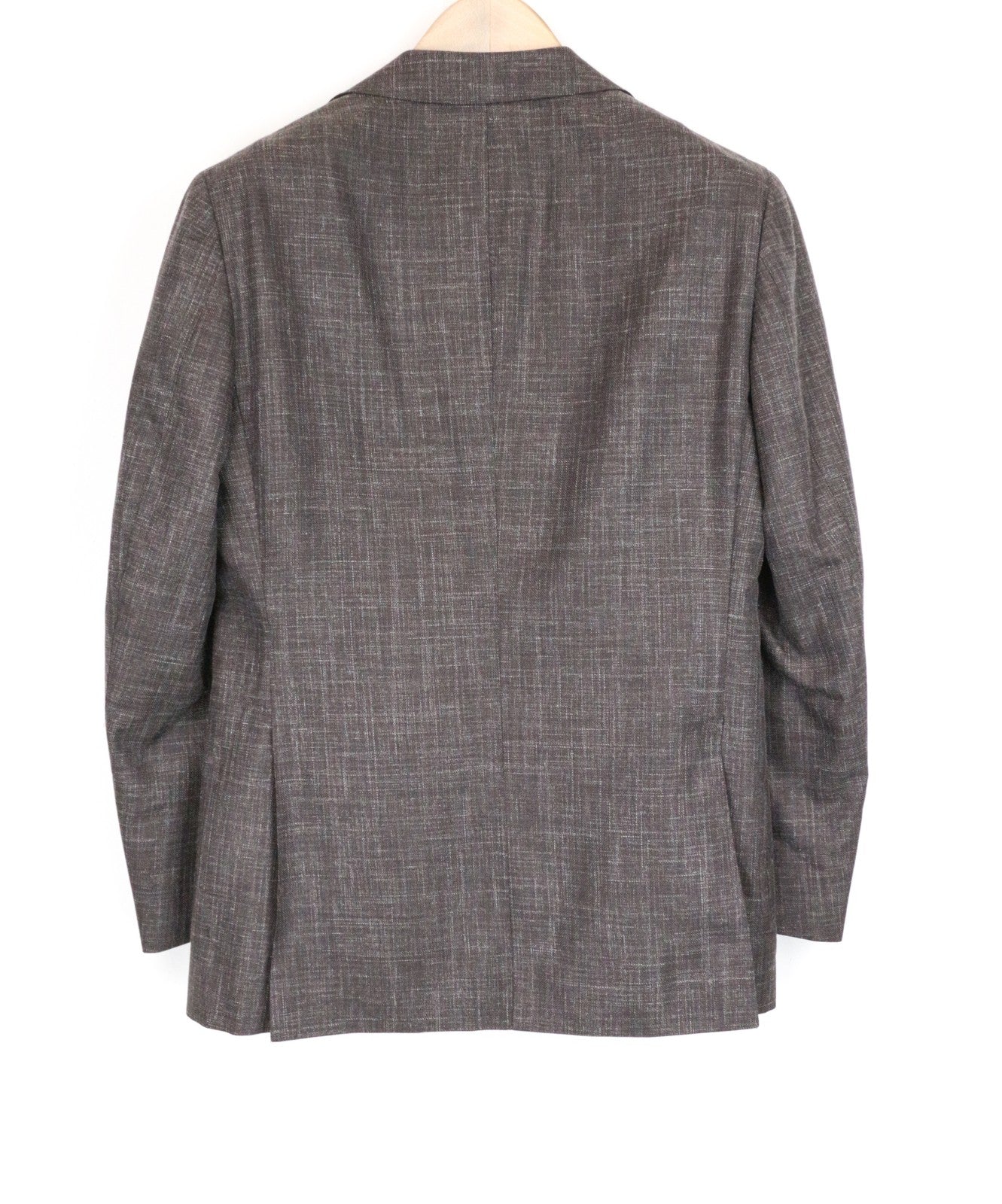 SUITSUPPLY Havana Patch UK36S Men's Slim Brown 2-Piece Linen Wool Suit