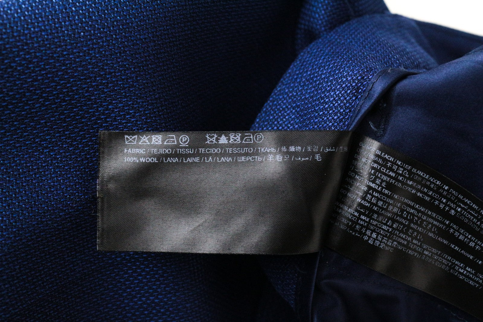 SUISTUDIO UK8R moteriškos mėlynos vilnonės kelnės su atlenkiamomis klostėmis klasikinio stiliaus 