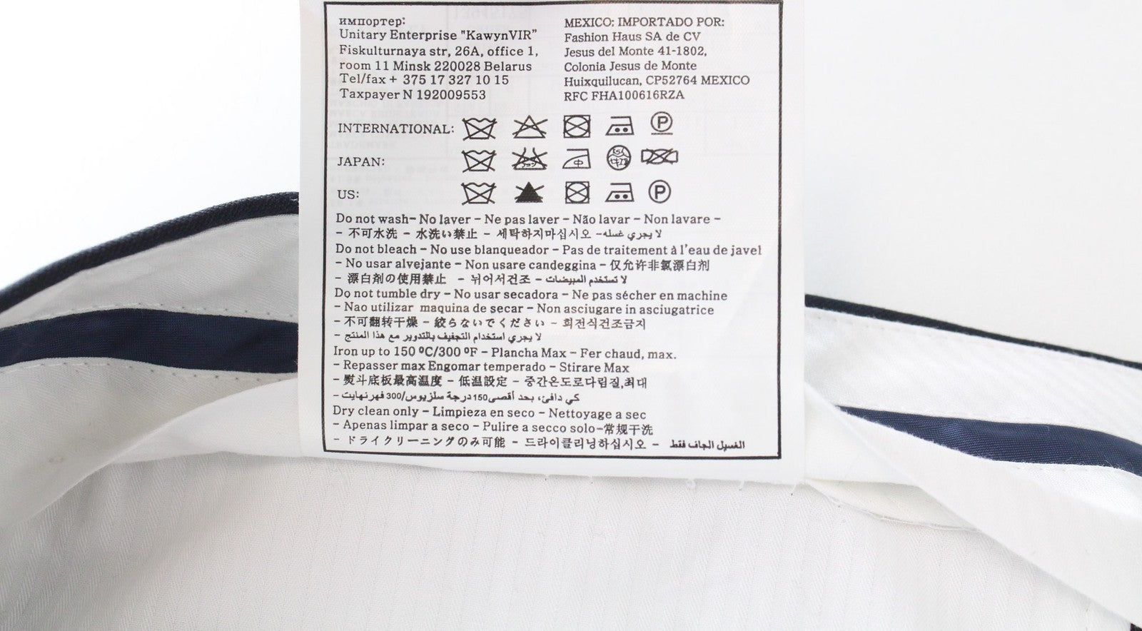 SUITSUPPLY UK44S Brescia Navy Men's Wool Formal Trousers Pleated