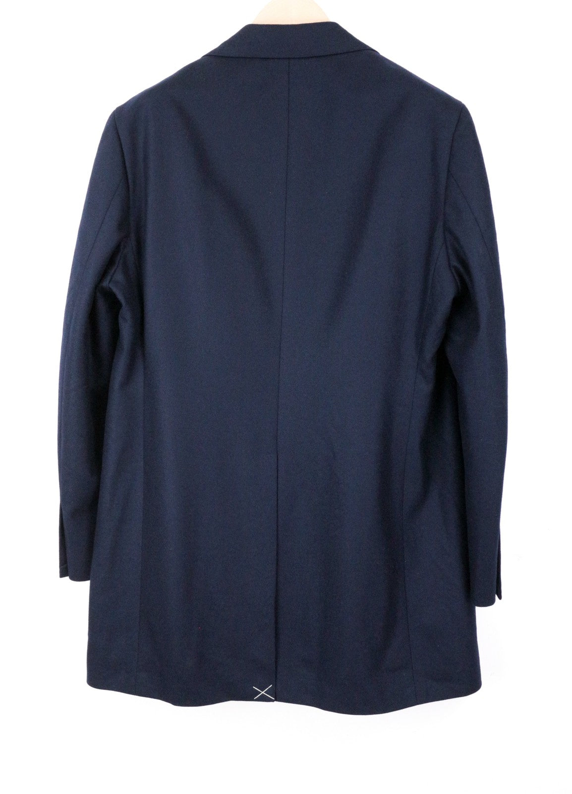 „SUITSUPPLY Vicenza“ vyriškas vilnonis paltas, UK46S, tamsiai mėlynas, vieneilis, su pamušalu 