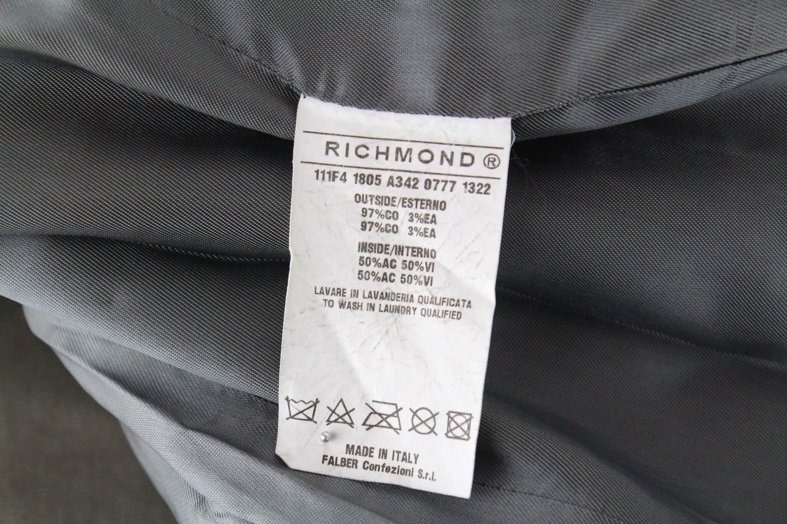 RICHMOND vyriška striukė 48 žalia, tampri medvilnė, laisvalaikio stiliaus, su pamušalu 