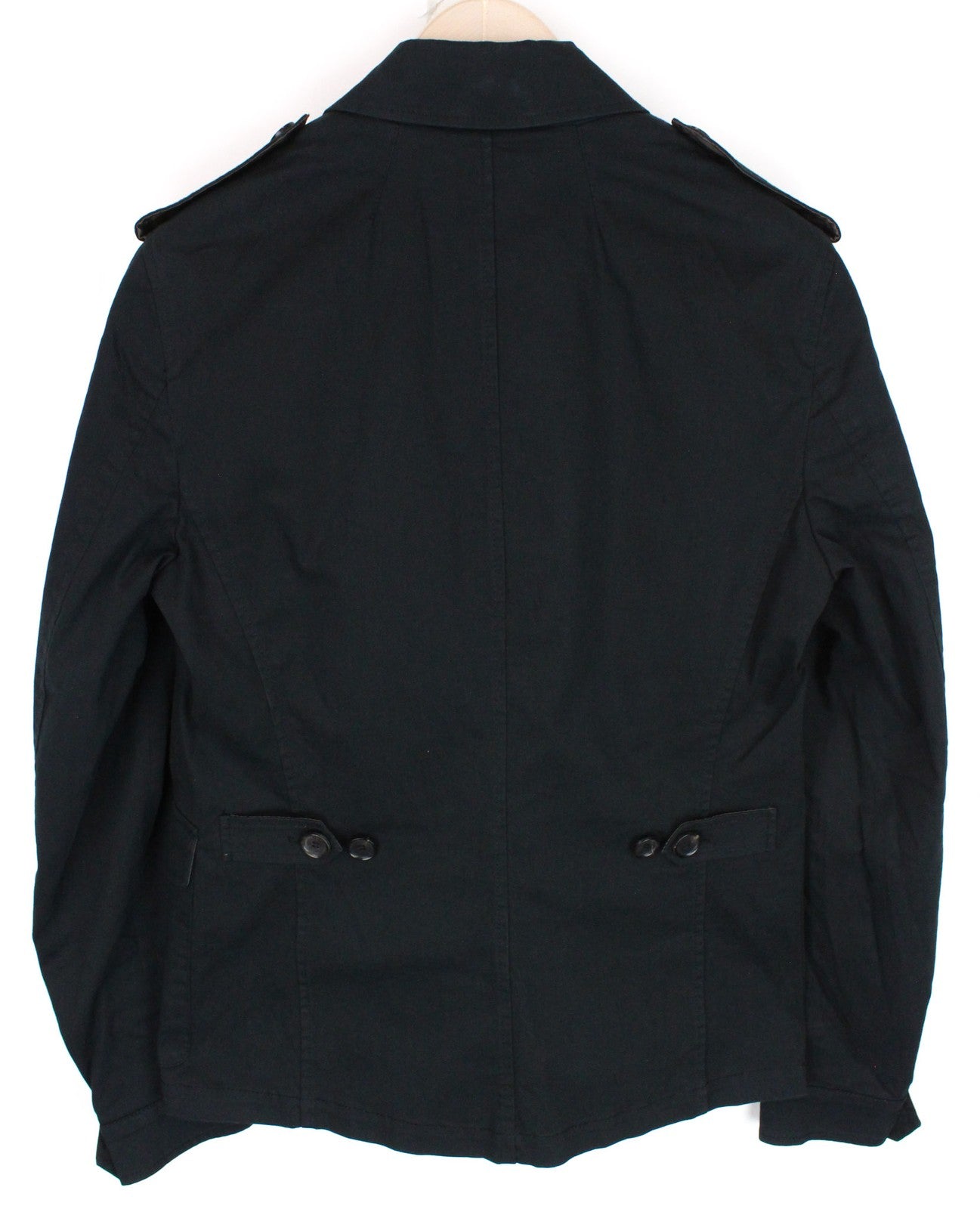 RICHMOND vyriška striukė 48 tamsiai mėlyna tampri medvilninė išskleidžiama apykaklė 