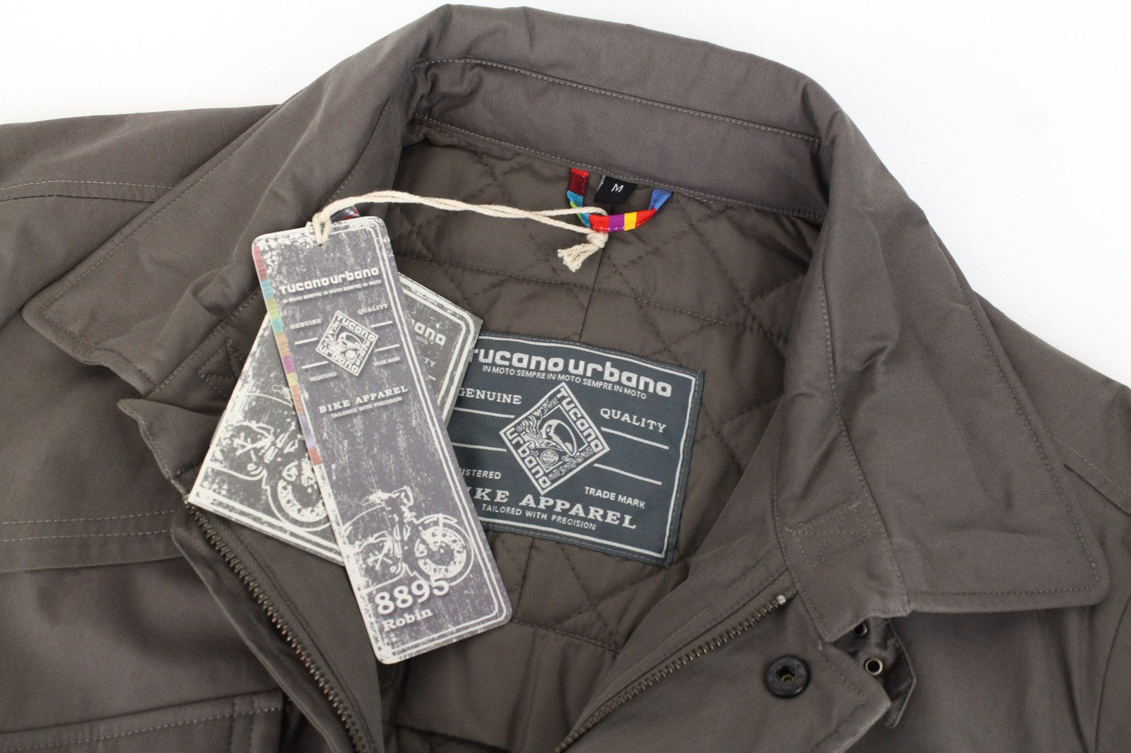 TUCANO URBANO Robin vyriška ruda medvilnės mišinio striukė su šarvais M dydžio 