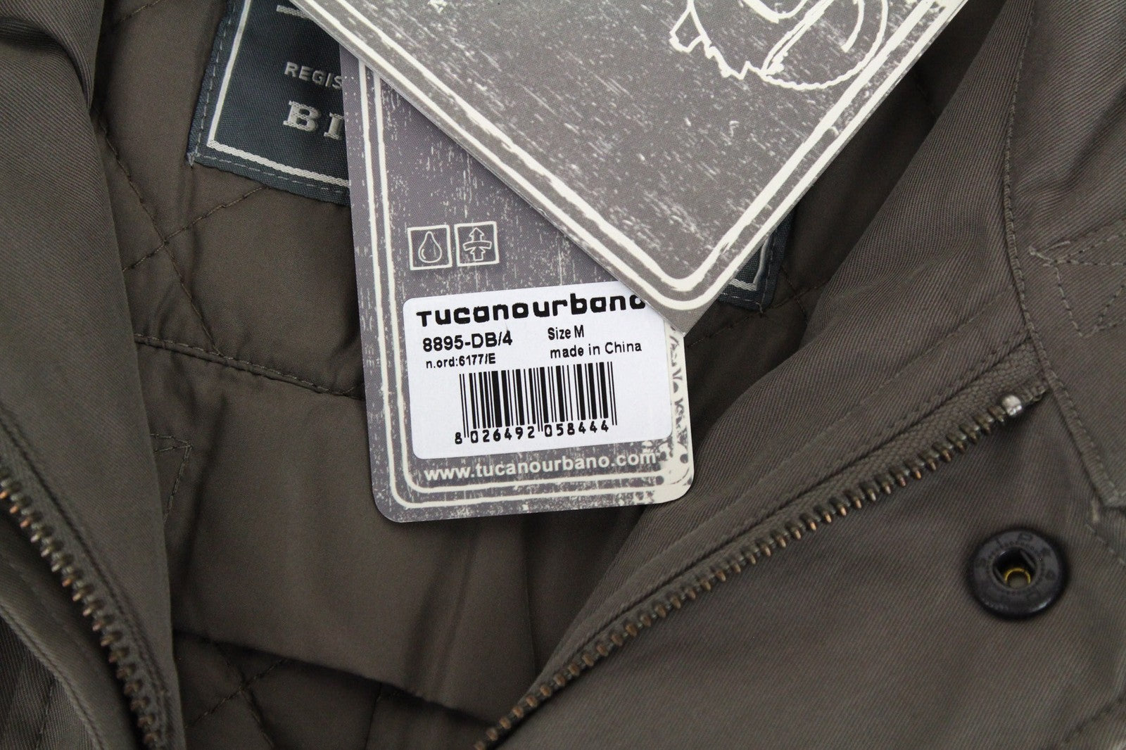 TUCANO URBANO Robin vyriška ruda medvilnės mišinio striukė su šarvais M dydžio 