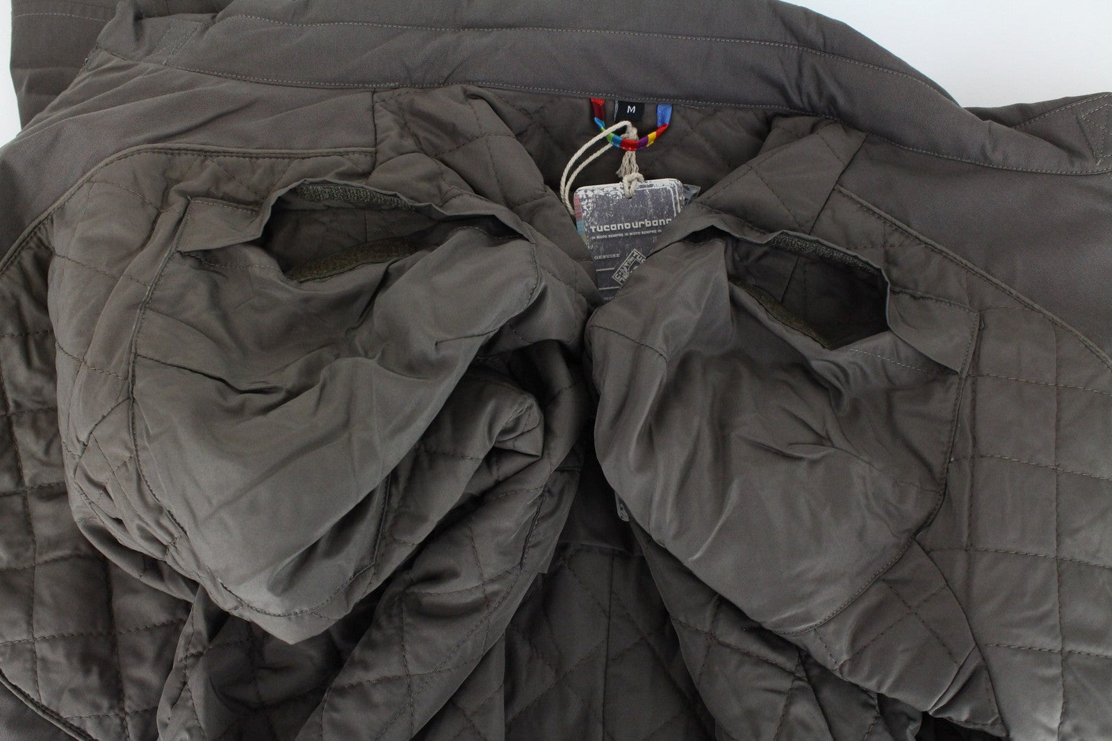 TUCANO URBANO Robin vyriška ruda medvilnės mišinio striukė su šarvais M dydžio 