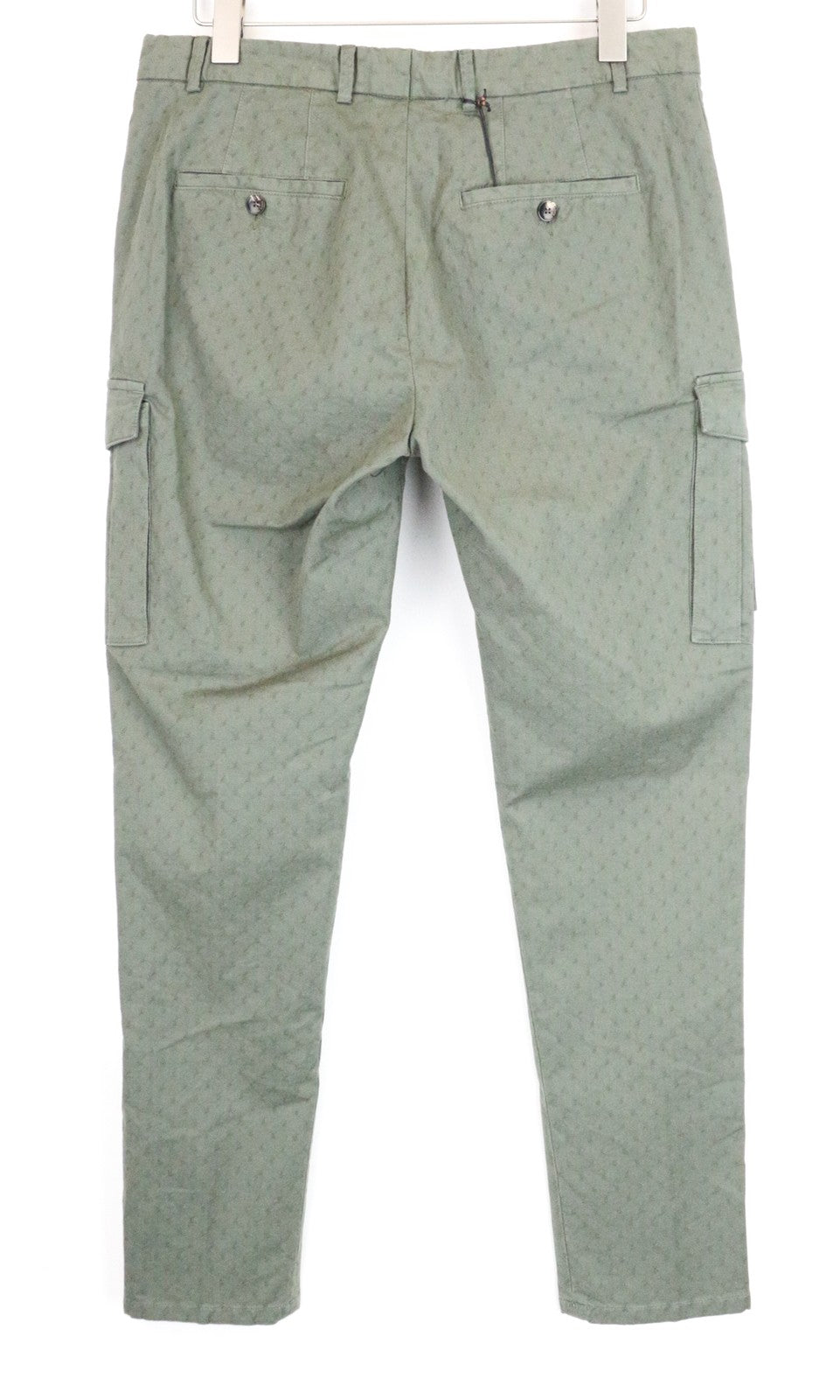 SCOTCH & SODA Atelier Men's W35/L30 Skinny Green Patterned Trousers