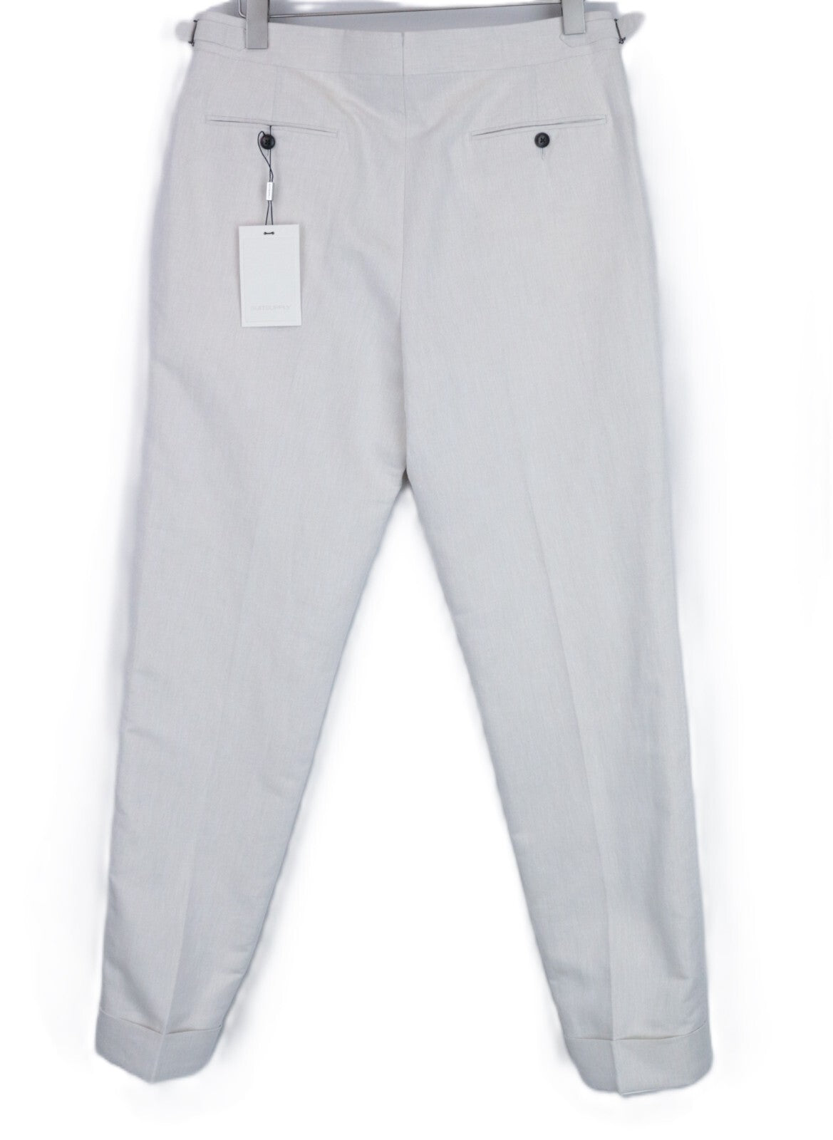 SUITSUPPLY La Spalla Men's UK38L Beige Cotton Linen Blend 2-Piece Suit