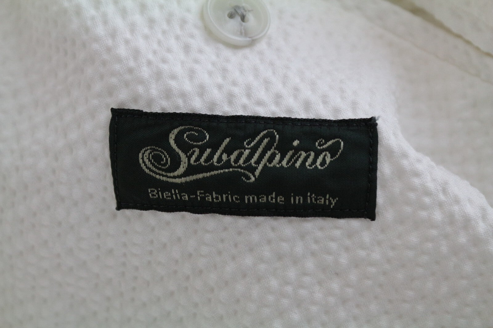 SUITSUPPLY Havana Men's UK38R Slim White Textured 2-Piece Suit