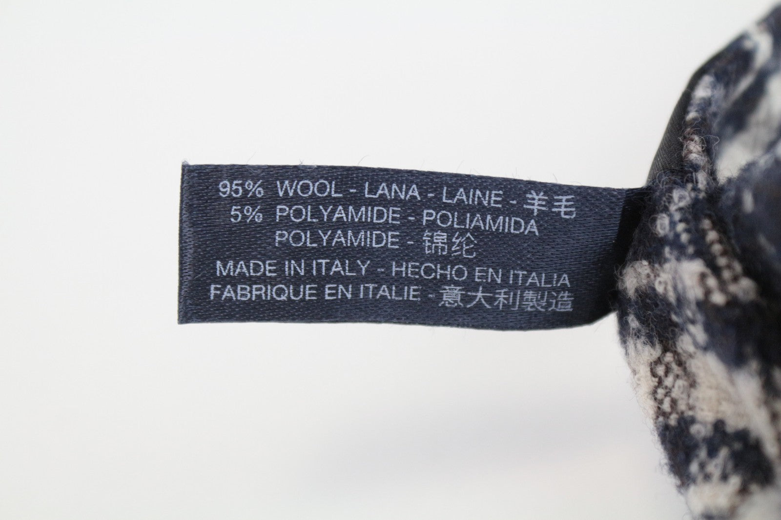 SUITSUPPLY vyriška tamsiai mėlyna OS vilnos mišinio languota peteliškė su rišimu 