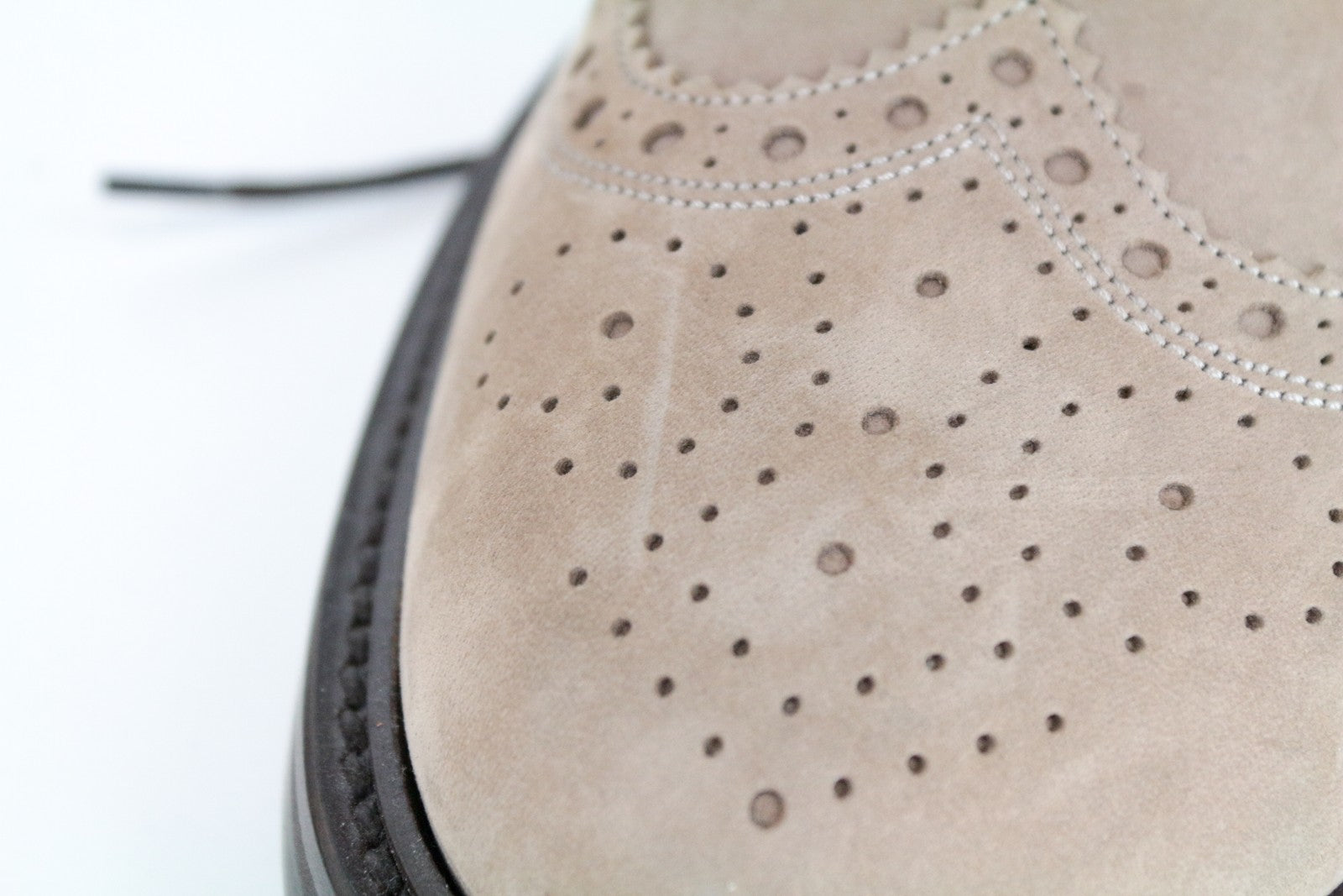 SUITSUPPLY vyriški šviesiai rudi odiniai zomšiniai sportbačiai aukštais viršutiniais bateliais, dydis EU43 