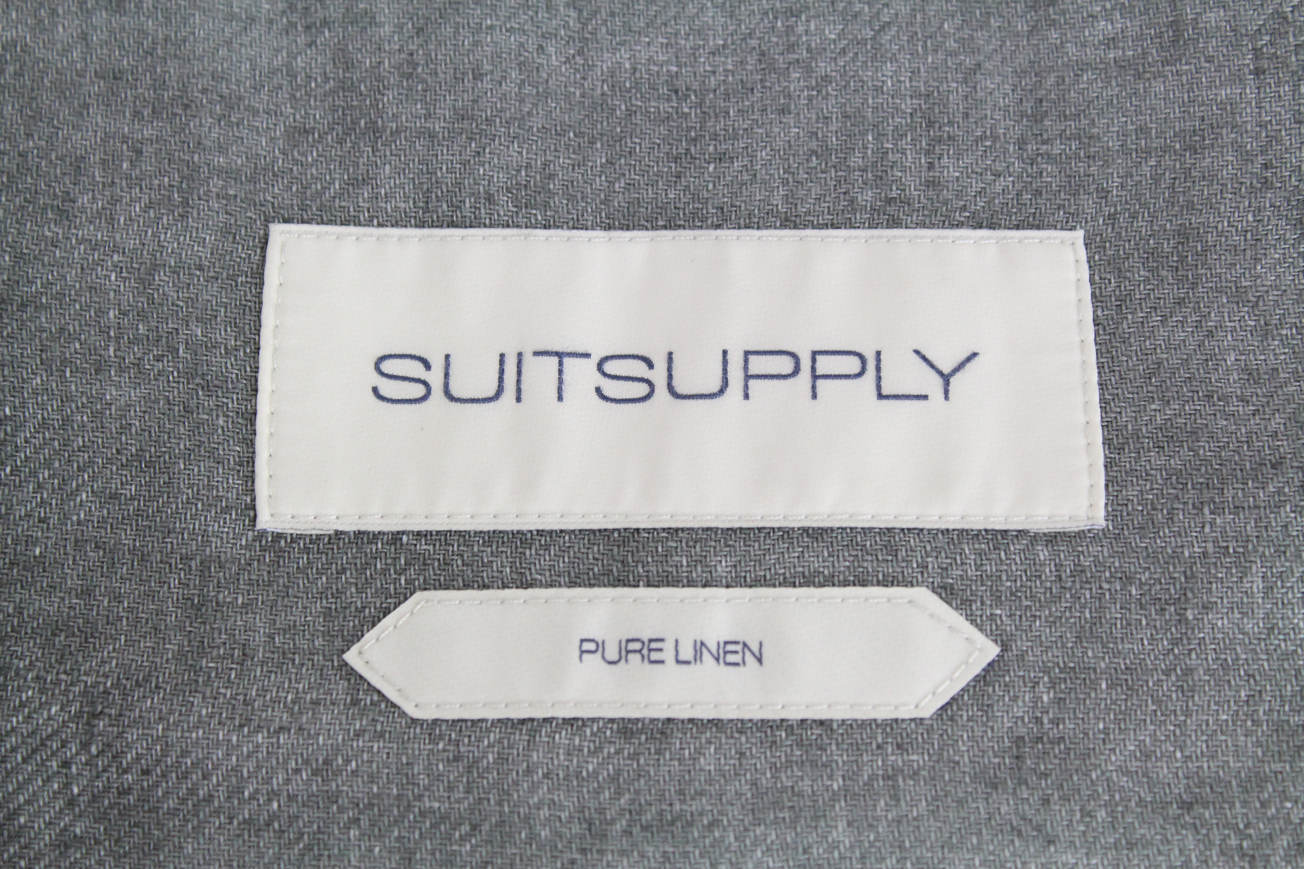 SUITSUPPLY Walter Men's UK36R Lightweight Green Linen 2-Piece Suit