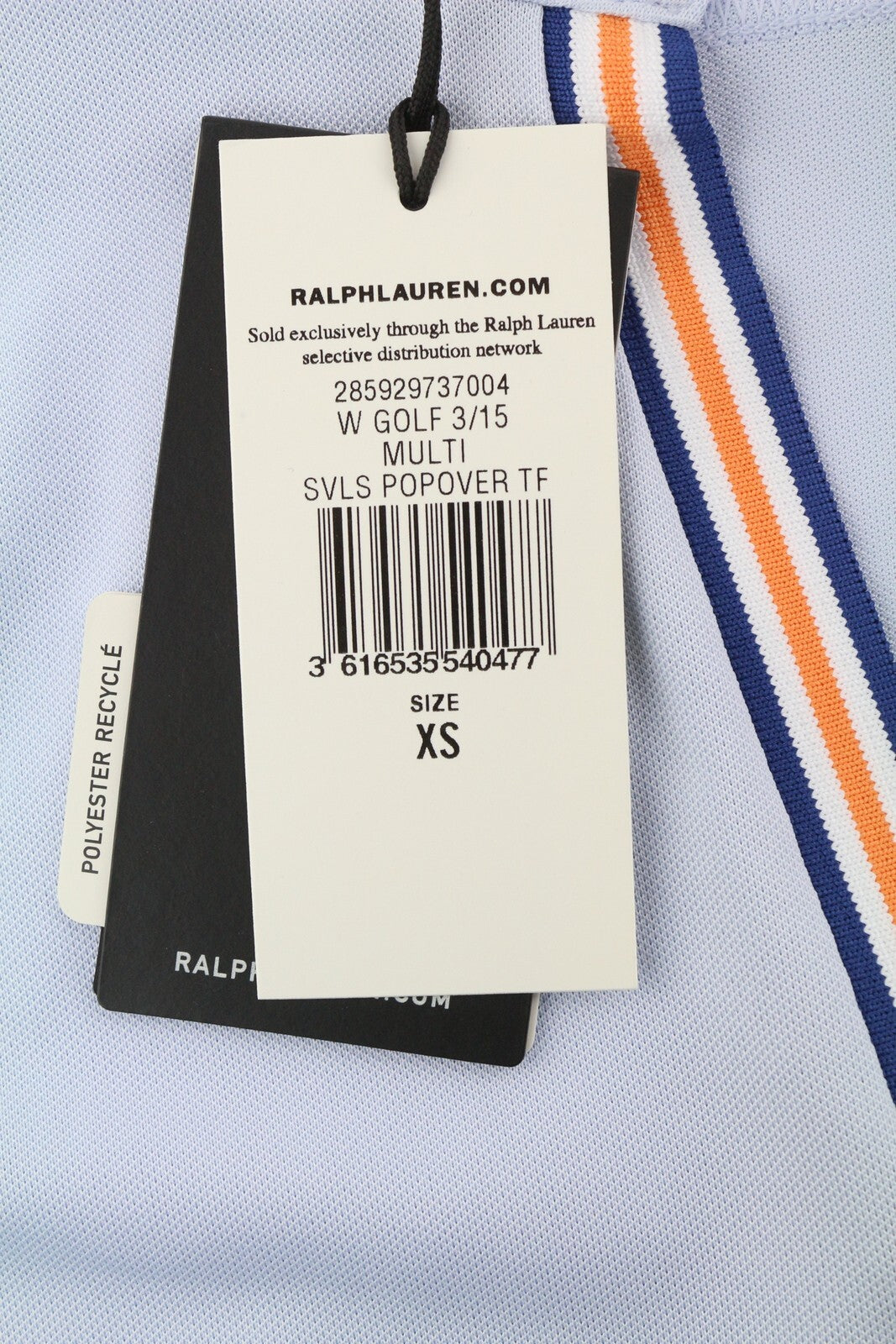 RLX RALPH LAUREN golfo moteriški marškinėliai XS dydžio, mėlyni, be rankovių, su V formos iškirpte, pritaikyta kaina – 125 € 