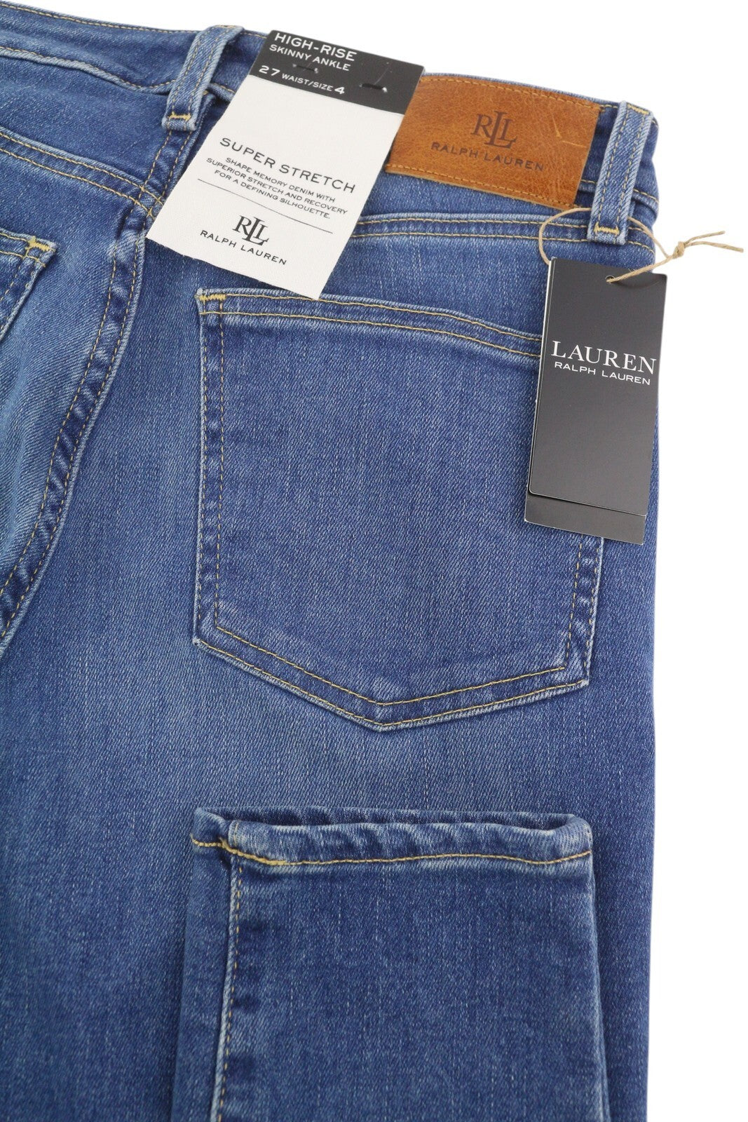 LAUREN RALPH LAUREN Legacy Women Jeans W27 High Rise Skinny Ankle Super Stretch