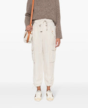 RALPH LAUREN moteriškos kelnės W28 lininio mišinio drobės krovininės, siaurėjančios RRP 349 € 