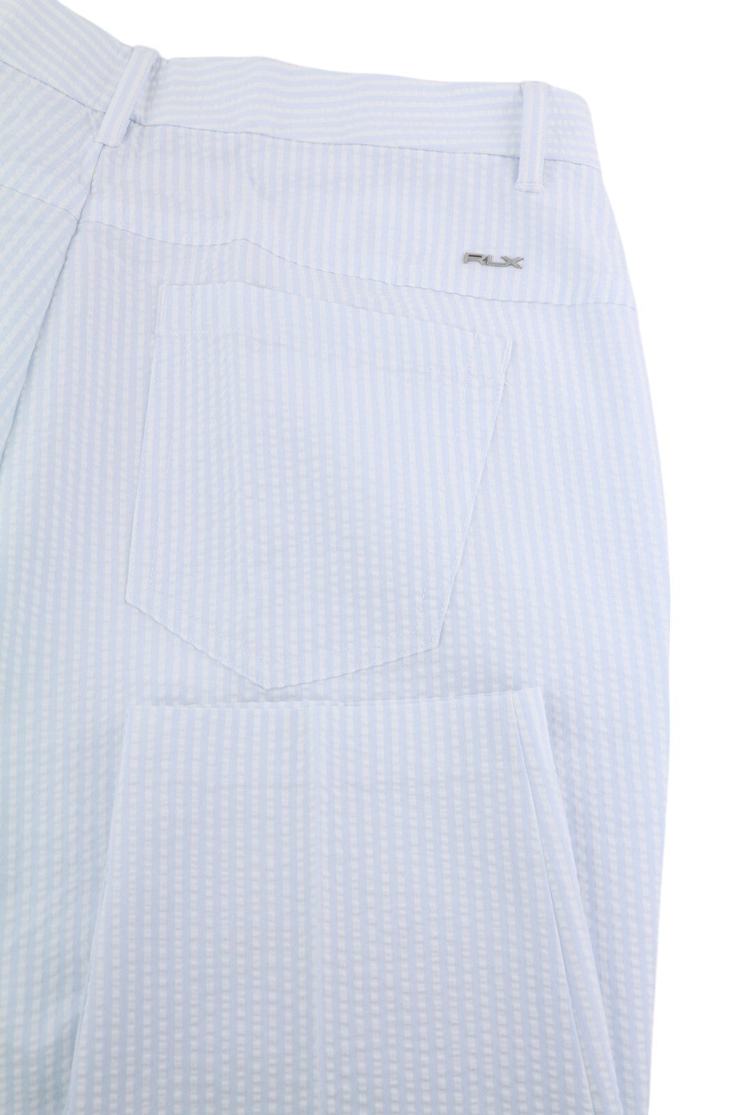 RLX RALPH LAUREN golfo moteriškos kelnės W28 mėlynos dryžuotos plonos seersucker kelnės RRP 209 € 