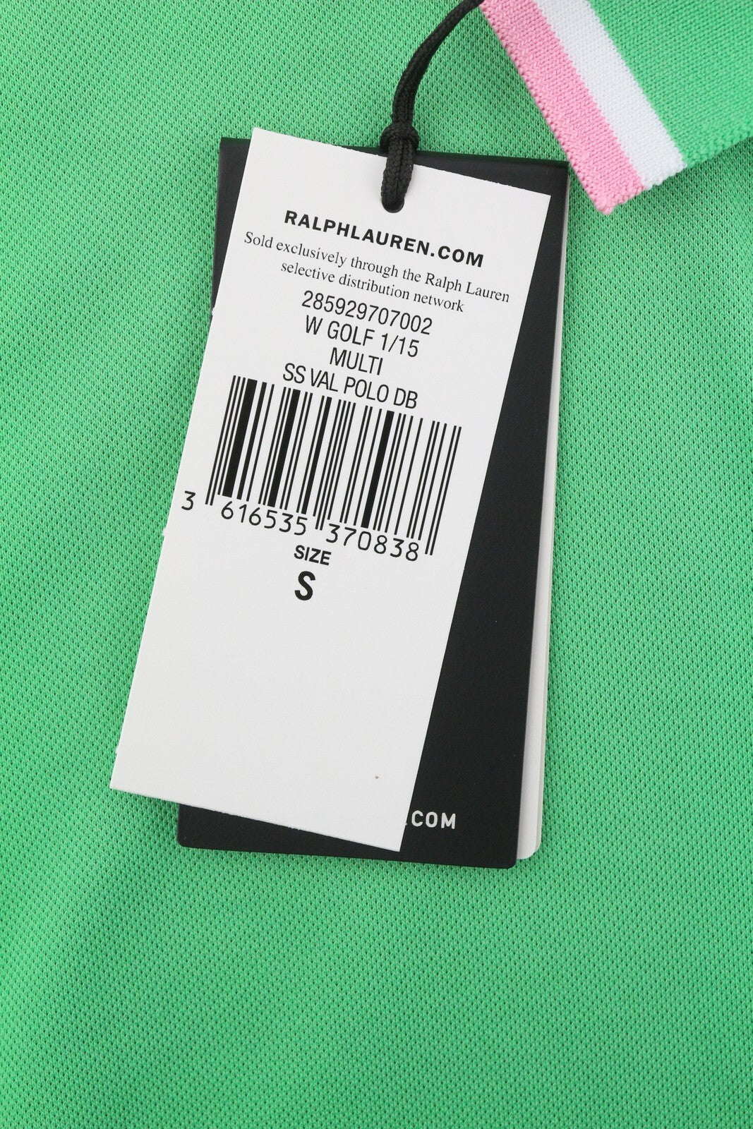 RLX RALPH LAUREN golfo moteriški marškinėliai S žali trumpomis rankovėmis su neperšlampamu audiniu RRP 140 € 