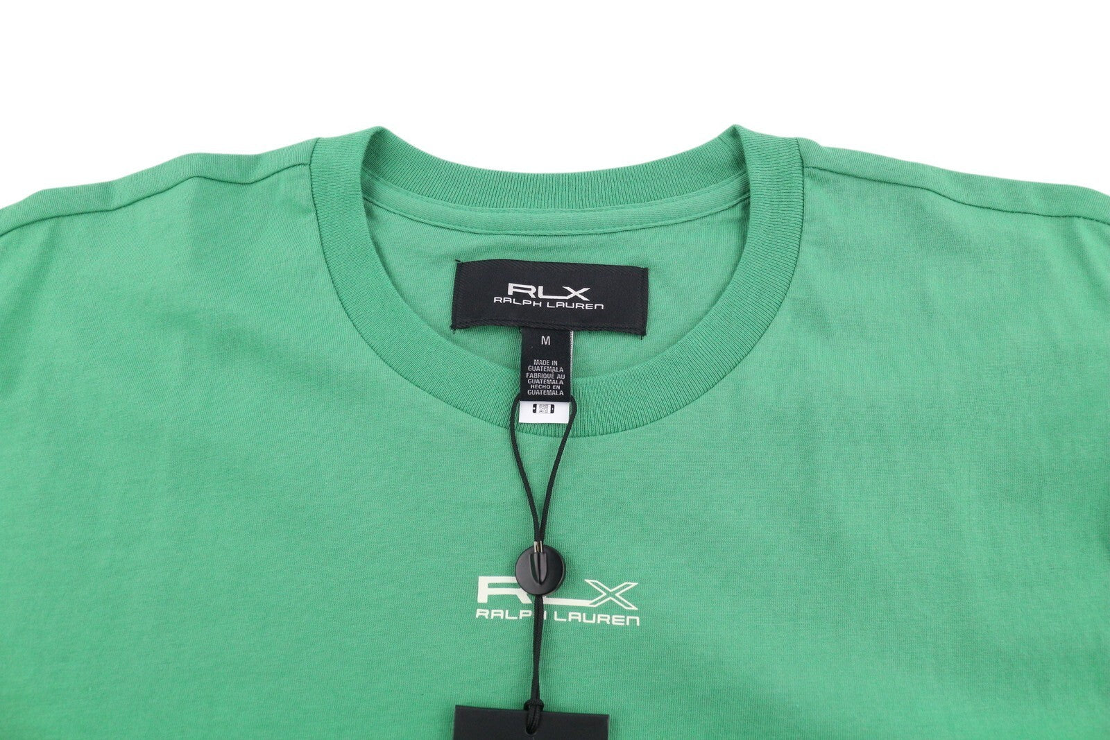 RLX RALPH LAUREN moteriški marškinėliai M žali trumpomis rankovėmis apvalios iškirptės trikotažo tamprūs drabužiai 