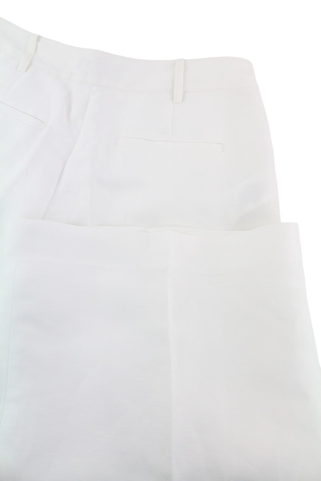 LAUREN RALPH LAUREN moteriškos kelnės W29 baltos lino mišinio trumpintos platėjančios kelnės RRP 279 € 