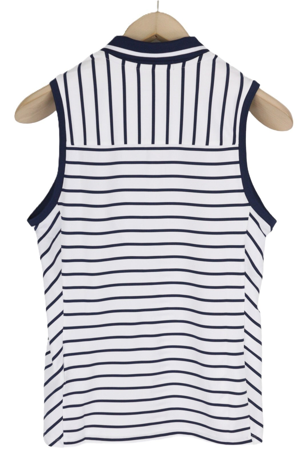 RLX RALPH LAUREN golfo moteriški marškinėliai S balti be rankovių, pritaikyto kirpimo, polo apykaklės 