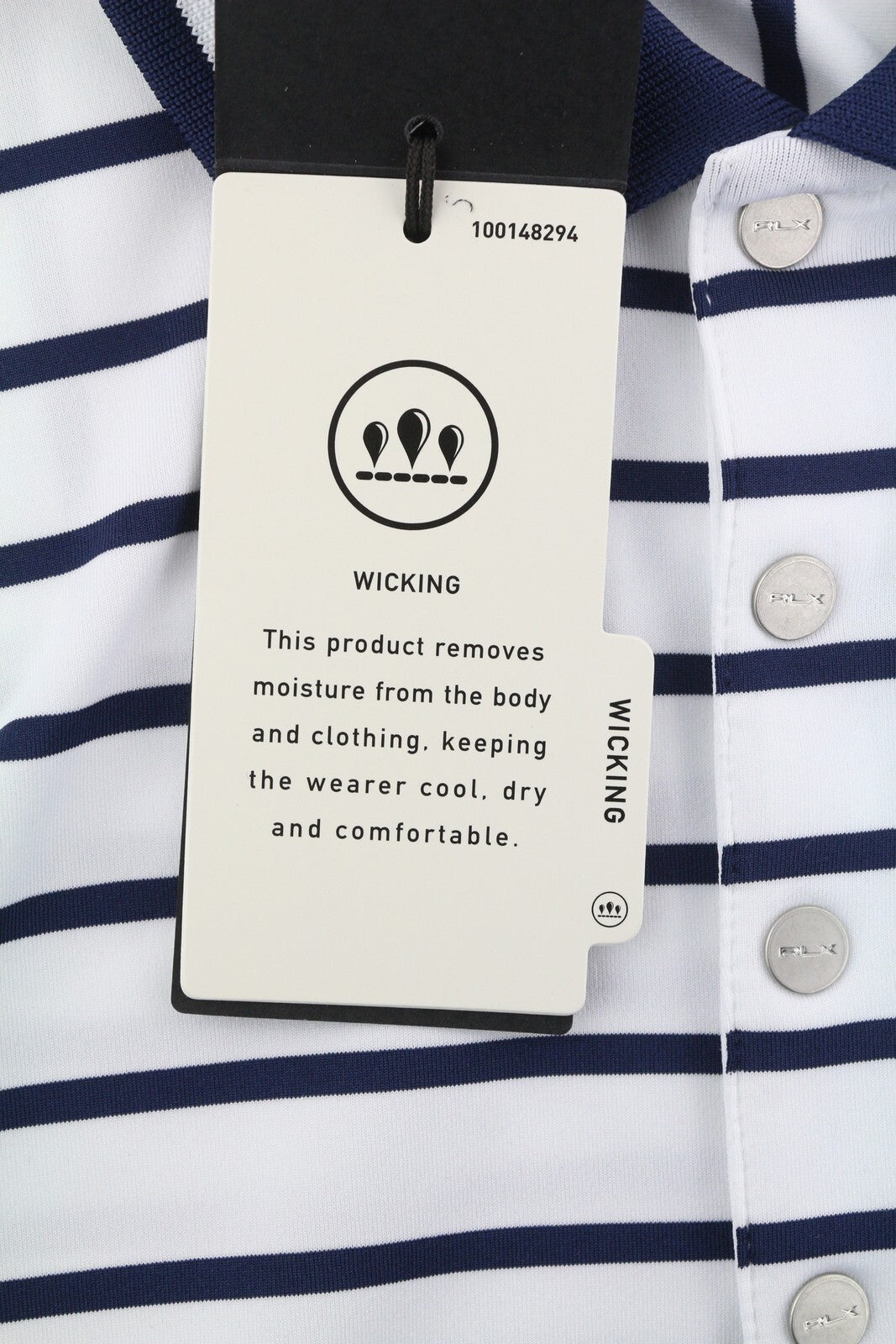 RLX RALPH LAUREN golfo moteriški marškinėliai S balti be rankovių, pritaikyto kirpimo, polo apykaklės 