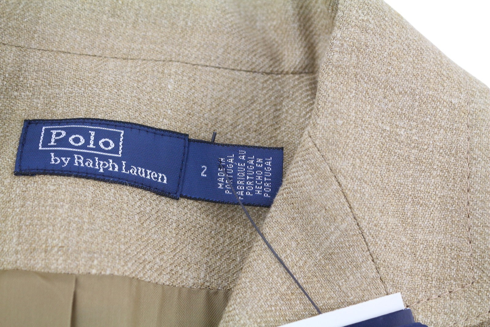 RALPH LAUREN moteriškas švarkas XS, smėlio spalvos, šilkinis lininis švarkas su sagomis, ilgesnis, rekomenduojama kaina – 675 € 