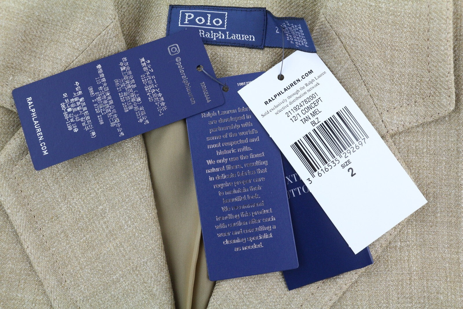 RALPH LAUREN moteriškas švarkas XS, smėlio spalvos, šilkinis lininis švarkas su sagomis, ilgesnis, rekomenduojama kaina – 675 € 