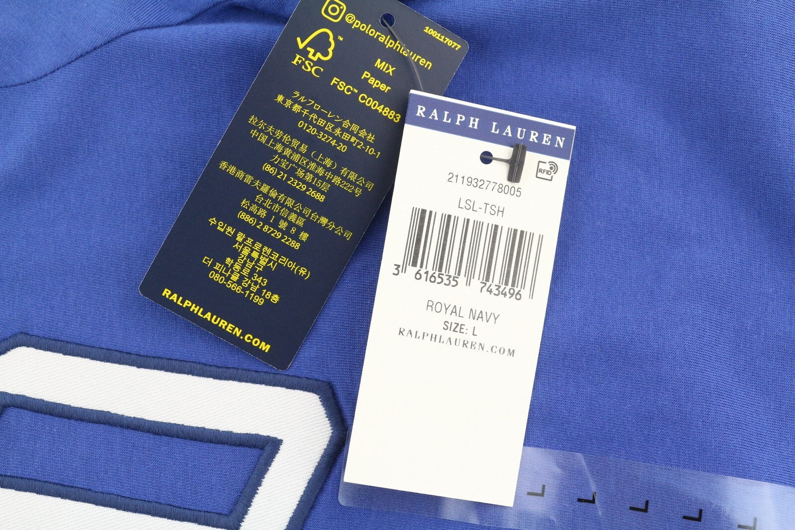 RALPH LAUREN moteriški marškinėliai L dydžio mėlyni trumpomis rankovėmis apvalios iškirptės trikotažo laisvalaikio stiliaus