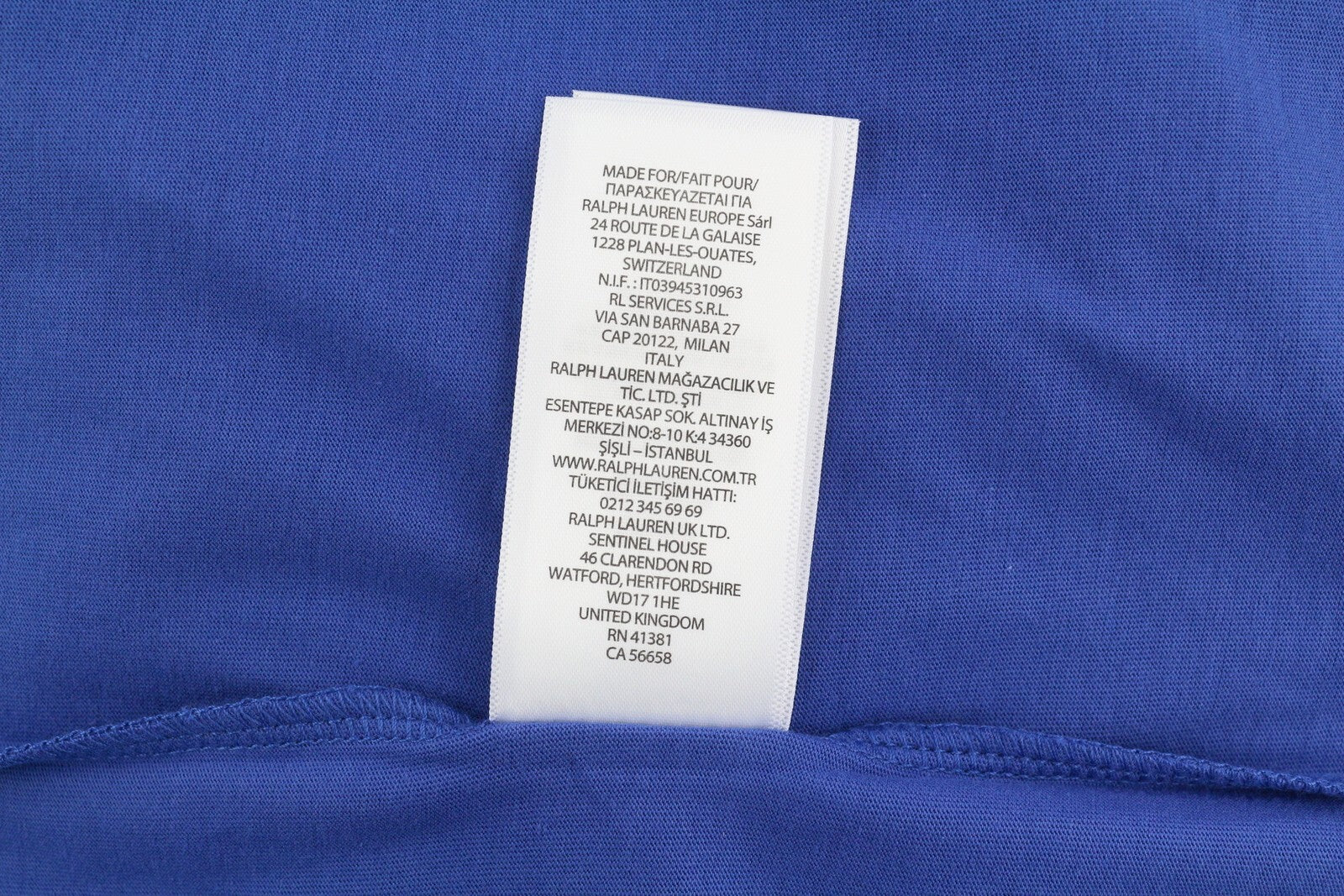 RALPH LAUREN moteriški marškinėliai L dydžio mėlyni trumpomis rankovėmis apvalios iškirptės trikotažo laisvalaikio stiliaus