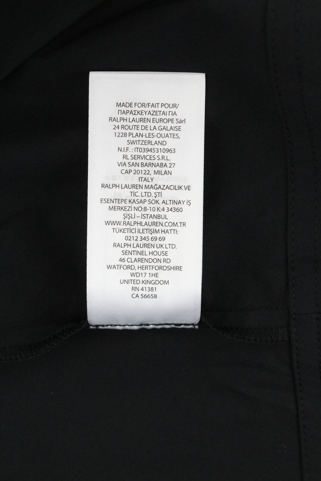 LAUREN RALPH LAUREN Finnbarr moteriška suknelė, juoda, trumpomis rankovėmis, sagomis, midi. 