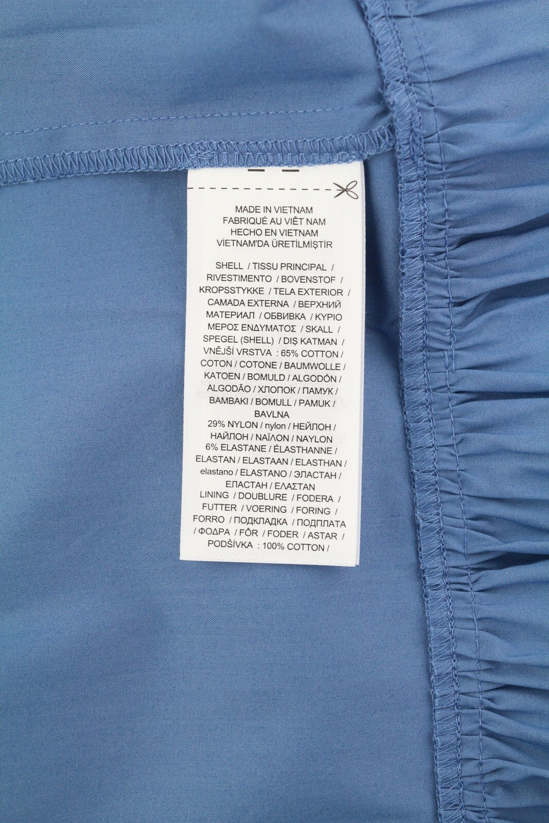 LAUREN RALPH LAUREN moteriška suknelė S mėlyna be rankovių su raišteliais priekyje, kelių lygių, rekomenduojama kaina – 185 € 