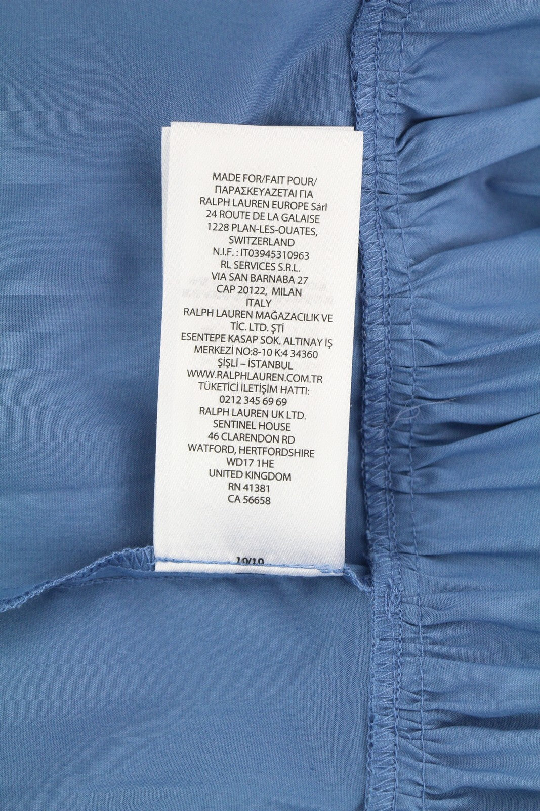 LAUREN RALPH LAUREN moteriška suknelė S mėlyna be rankovių su raišteliais priekyje, kelių lygių, rekomenduojama kaina – 185 € 