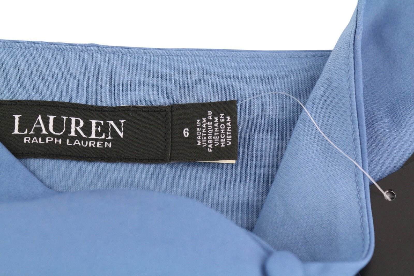 LAUREN RALPH LAUREN moteriška suknelė S mėlyna be rankovių su raišteliais priekyje, kelių lygių, rekomenduojama kaina – 185 € 