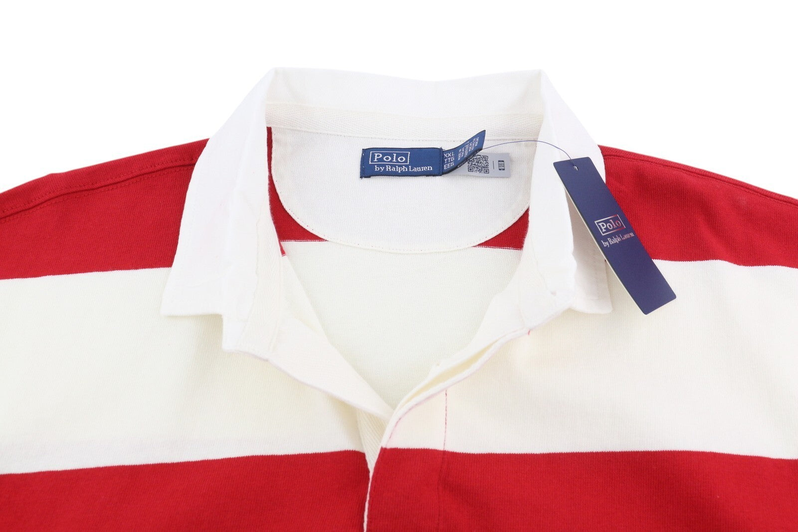 RALPH LAUREN moteriškas megztinis 2XL dryžuotas raudonas regbio marškinėliai polo megztinis